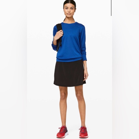Lululemon black long pace rival skirt 10 $89 extra long - Picture 2 of 12